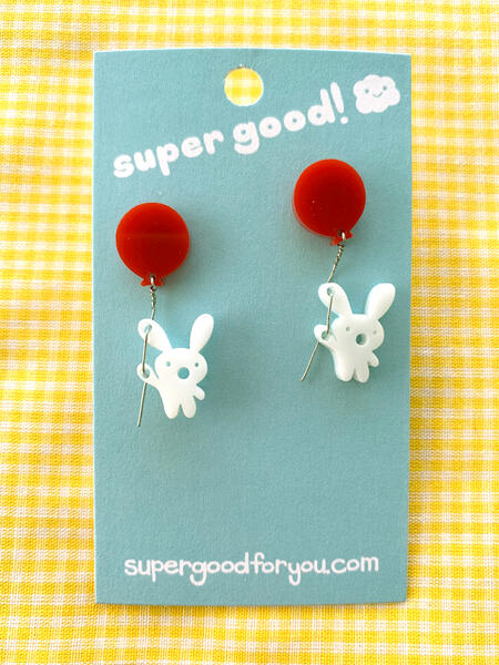 MINI Bunny Balloon earrings