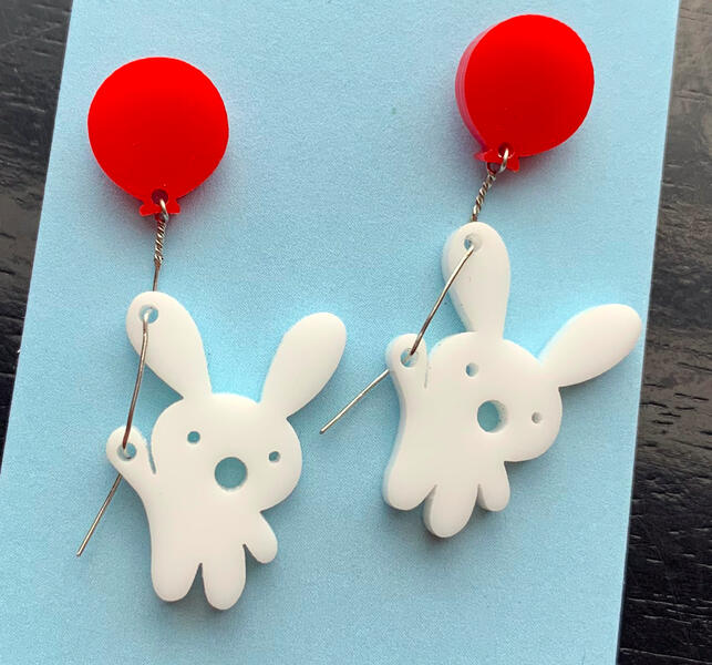 Bunny Balloon earrings